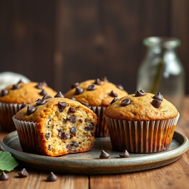 Chocolate Chip Zucchini Muffins Recipe – Moist & Delicious