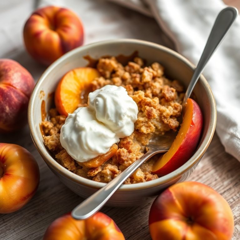 Easy Peach Crisp Recipe with Fresh Peaches – Perfect Summer Dessert