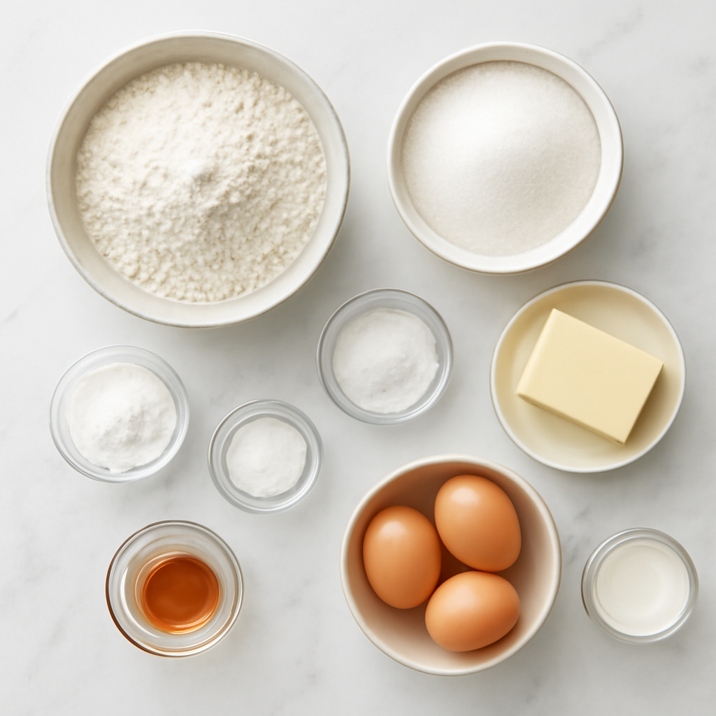 Ingredients for Easy Graduation Cake Recipe - Perfect Celebration Dessert