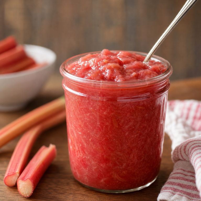Easy Homemade Rhubarb Sauce Recipe – Tangy & Sweet