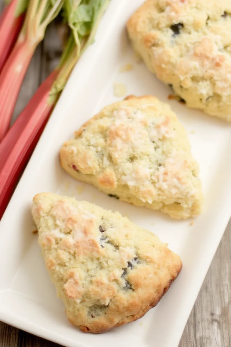 Easy Rhubarb Scones Recipe – Flaky and Delicious