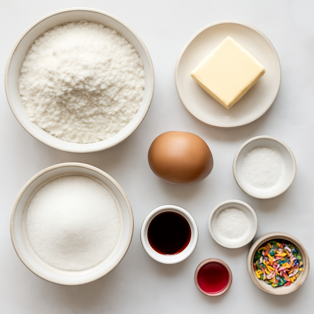 Ingredients for Summer Sugar Cookies Decorated: Easy & Festive Recipe